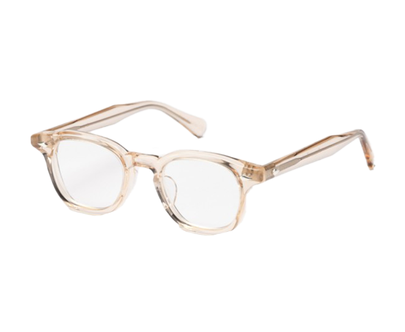 Lunettes de vue de la marque frame montana, monture optique mixte, modèle unisexe champagne qui convient pour les hommes, et les femmes, avec un design rond fabriquée en acetate disponible dans les boutiques Atelier Lou Paris