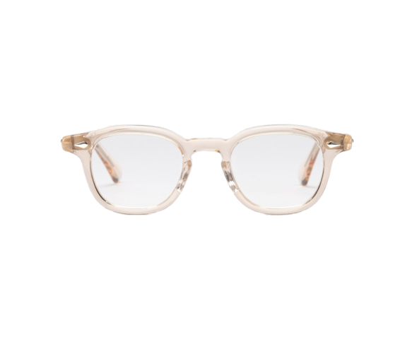 Lunettes de vue de la marque frame montana, monture optique mixte, modèle unisexe champagne qui convient pour les hommes, et les femmes, avec un design rond fabriquée en acetate disponible dans les boutiques Atelier Lou Paris
