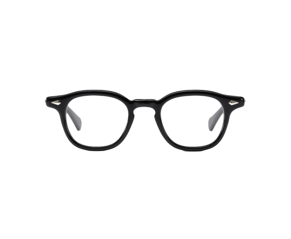 Lunettes de vue de la marque frame montana, monture optique mixte, modèle unisexe noir qui convient pour les hommes, et les femmes, avec un design rond fabriquée en acetate disponible dans les boutiques Atelier Lou Paris