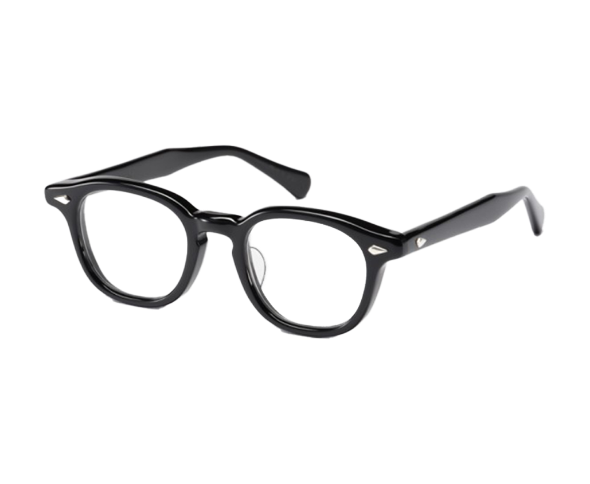 Lunettes de vue de la marque frame montana, monture optique mixte, modèle unisexe noir qui convient pour les hommes, et les femmes, avec un design rond fabriquée en acetate disponible dans les boutiques Atelier Lou Paris