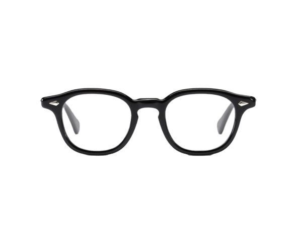 Lunettes de vue de la marque frame montana, monture optique mixte, modèle unisexe noir qui convient pour les hommes, et les femmes, avec un design rond fabriquée en acetate disponible dans les boutiques Atelier Lou Paris
