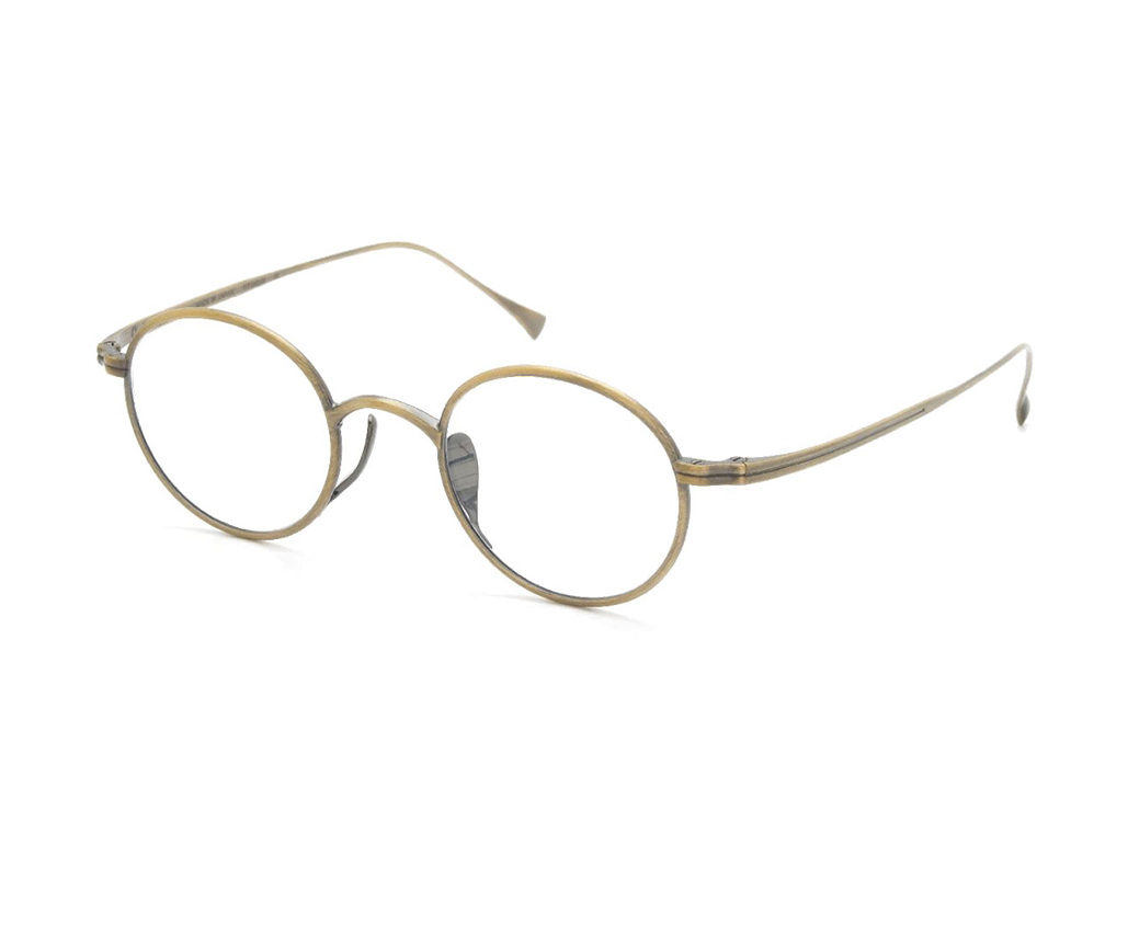 Lunettes de vue de la marque kamemannen monture optique mixte, modèle unisexe qui convient pour les hommes, et les femmes, avec un design rond fabriquée en métal disponible dans les boutiques Atelier Lou Paris