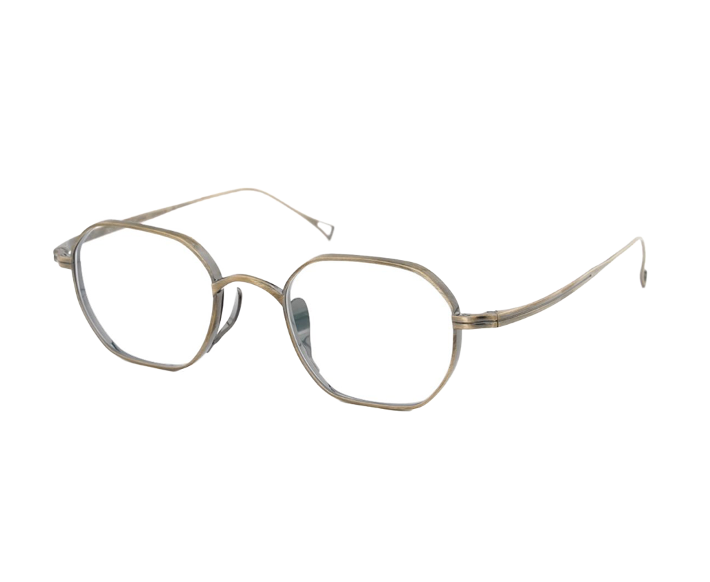 Lunettes de vue de la marque kamemannen monture optique mixte, modèle unisexe qui convient pour les hommes, et les femmes, avec un design carrée arrondie fabriquée en titane disponible dans les boutiques Atelier Lou Paris