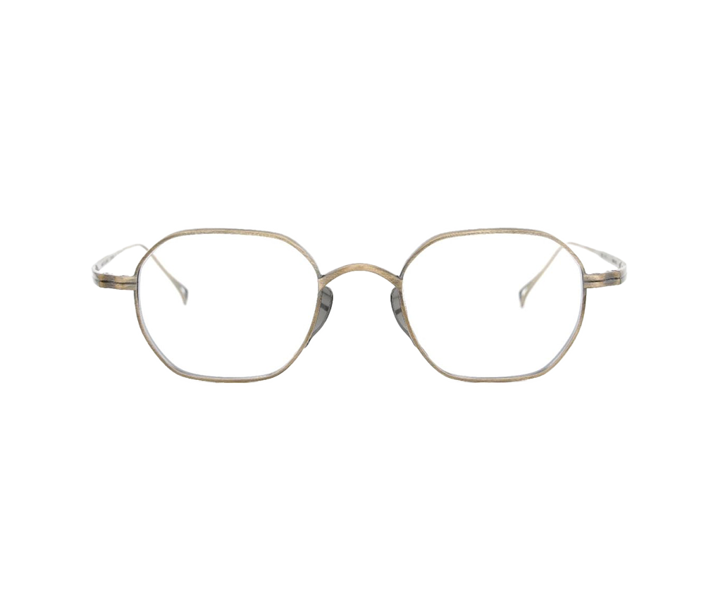 Lunettes de vue de la marque kamemannen monture optique mixte, modèle unisexe qui convient pour les hommes, et les femmes, avec un design carrée arrondie fabriquée en titane disponible dans les boutiques Atelier Lou Paris
