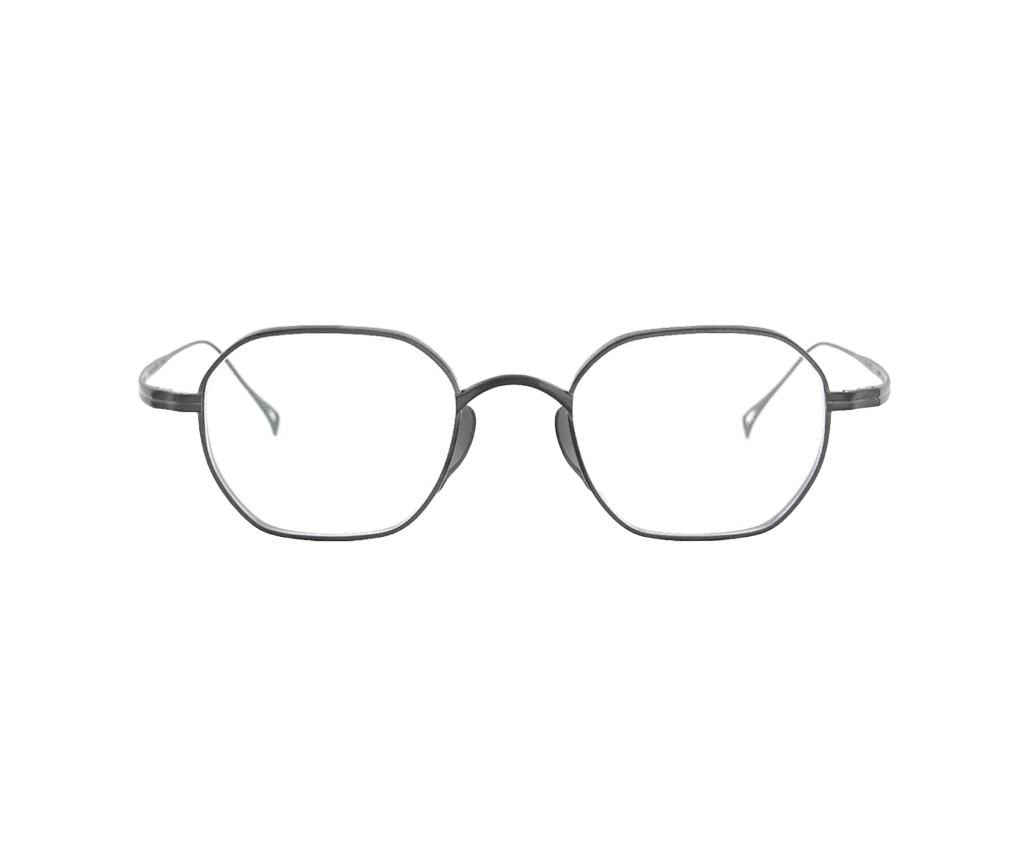 Lunettes de vue de la marque kamemannen monture optique mixte, modèle unisexe qui convient pour les hommes, et les femmes, avec un design carrée arrondie fabriquée en titane disponible dans les boutiques Atelier Lou Paris