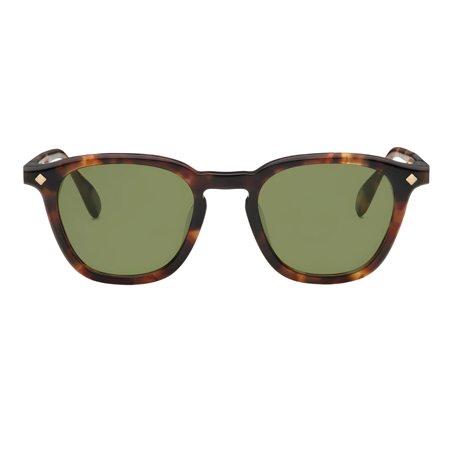 LUNETTERIE GENERALE MAESTRO - MEDIUM TORTOISE/SOLID GREEN - Lunettes de soleil