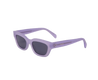 Lunettes de soleil de la marque Celine , monture solaire mixte, modèle unisexe qui convient pour les hommes, et les femmes, avec un design rectangle fabriquée en acetate violet disponible dans les boutiques Atelier Lou Paris 