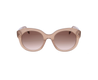 Lunettes de soleil CL40186I de la marque Celine, monture solaire femme, avec un design cat eye oversized en acétate beige disponible dans les boutiques Atelier Lou Paris 