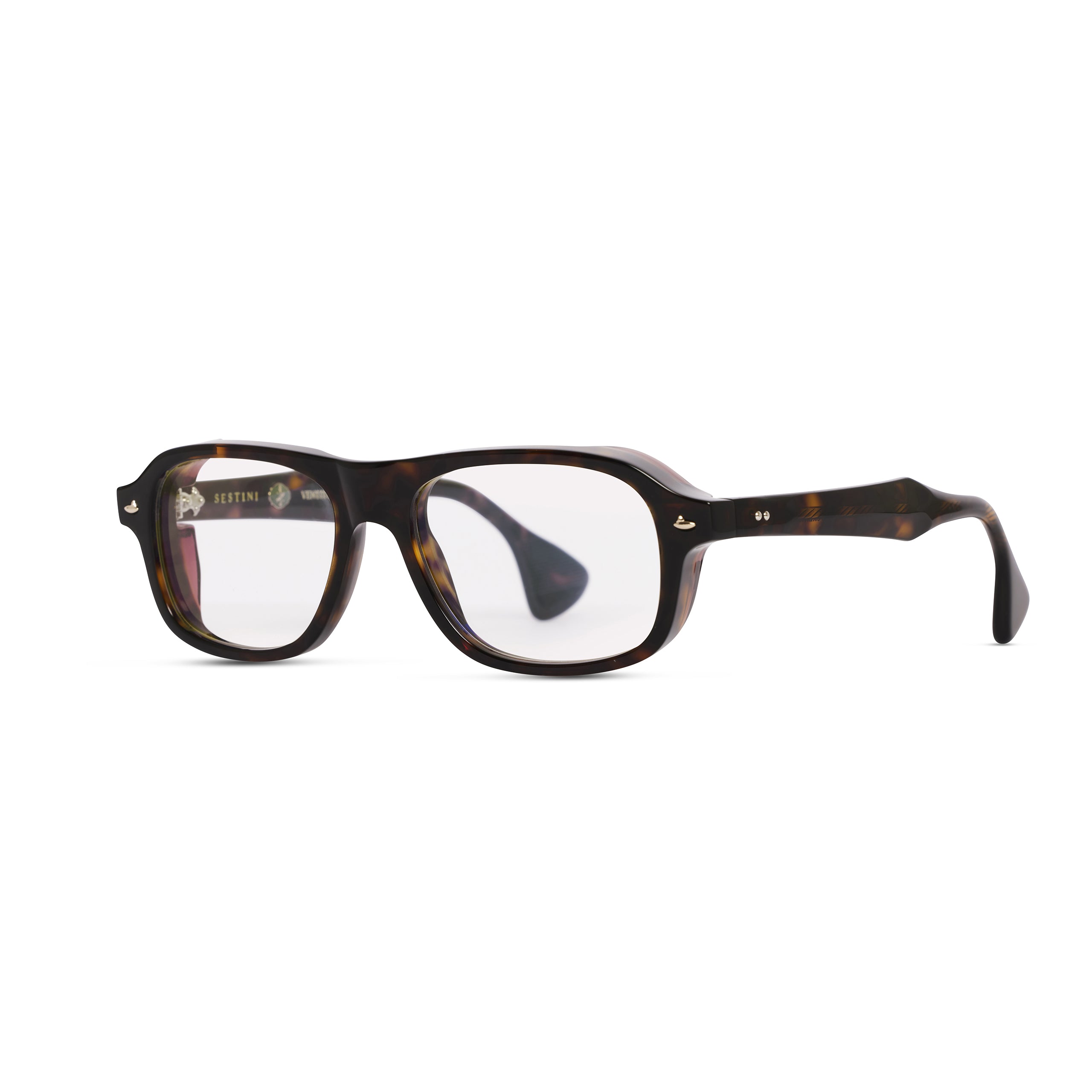 Sestini Ventitre Shiny Dark Havana / Crystal Bordeaux