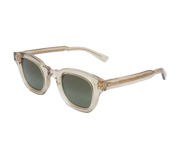 Lunettes de soleil de la marque Ahlem, monture solaire mixte, modèle unisexe qui convient pour les hommes, et les femmes, avec un design oversize fabriquée en acetate disponible dans les boutiques Atelier Lou Paris 