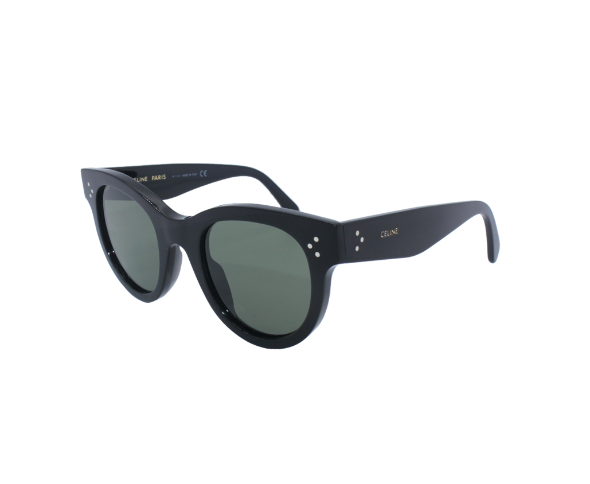 Lunettes de soleil Baby Audrey CL4003IN de la marque Celine, monture solaire femmes, avec un design carrée en acétate noir disponible dans les boutiques Atelier Lou Paris 