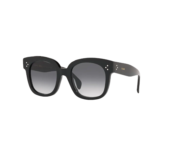 Lunettes de soleil CL4002IN de la marque Celine, monture solaire femmes, avec un design cat eye en acétate noir disponible dans les boutiques Atelier Lou Paris 