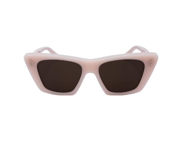 Lunettes de soleil CL40187I de la marque Celine, monture solaire femme, avec un design cat eye en acétate rose disponible dans les boutiques Atelier Lou Paris 