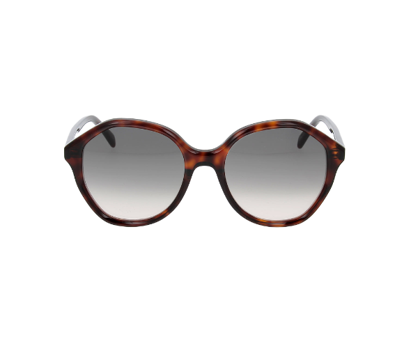 Lunettes de soleil CL40201U de la marque Celine , monture solaire pour femmes, avec un design rond fabriquée en acétate écaille foncé disponible dans les boutiques Atelier Lou Paris 