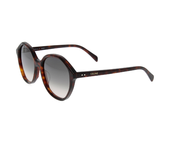 Lunettes de soleil CL40201U de la marque Celine , monture solaire pour femmes, avec un design rond fabriquée en acétate écaille foncé disponible dans les boutiques Atelier Lou Paris 