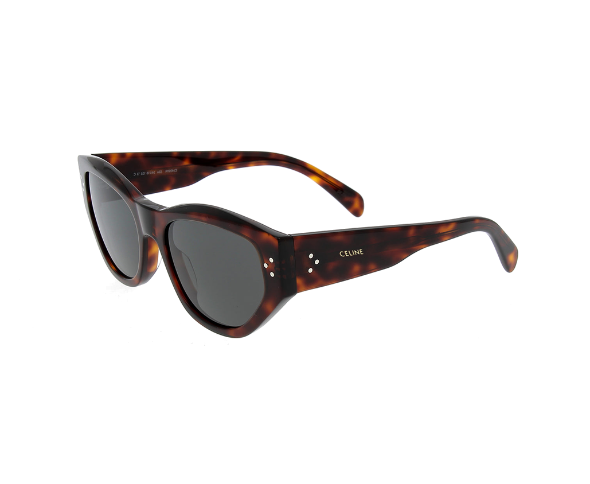Lunettes de soleil CL40219I de la marque Celine, monture solaire pour femmes, avec un design cat eye fabriquée en acétate écaille disponible dans les boutiques Atelier Lou Paris 