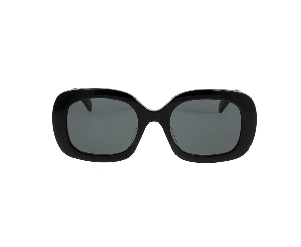 Lunettes de vue de la marque Celine, monture optique mixte, modèle unisexe noir qui convient pour les hommes, et les femmes, avec un design rectangle fabriquée en acetate disponible dans les boutiques Atelier Lou Paris