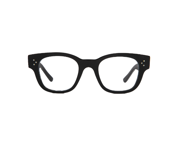 Lunettes de vue CL50035I de la marque Celine , monture optique pour femmes, avec un design carré arrondi fabriquée en acétate noir disponible dans les boutiques Atelier Lou Paris