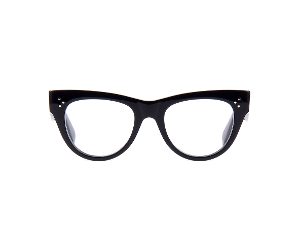 Lunettes de vue CL5003IN de la marque Celine , monture optique pour femmes, avec un design cat eye fabriquée en acétate noir disponible dans les boutiques Atelier Lou Paris
