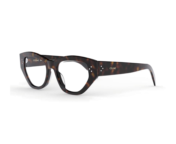 Lunettes de vue CL50111I de la marque Celine, monture optique pour femmes, avec un design géométrique fabriquée en acétate écaille disponible dans les boutiques Atelier Lou Paris