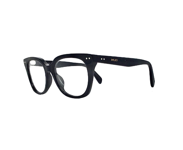 Lunettes de vue CL50116I de la marque Celine, monture optique pour femmes, avec un design cat eye fabriquée en acétate noir disponible dans les boutiques Atelier Lou Paris 