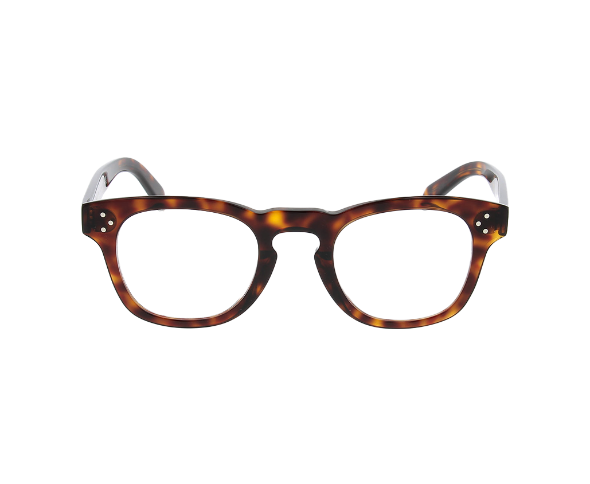 Lunettes de vue CL50118I de la marque Celine, monture optique pour femmes, avec un design pantos fabriquée en acétate écaille disponible dans les boutiques Atelier Lou Paris 