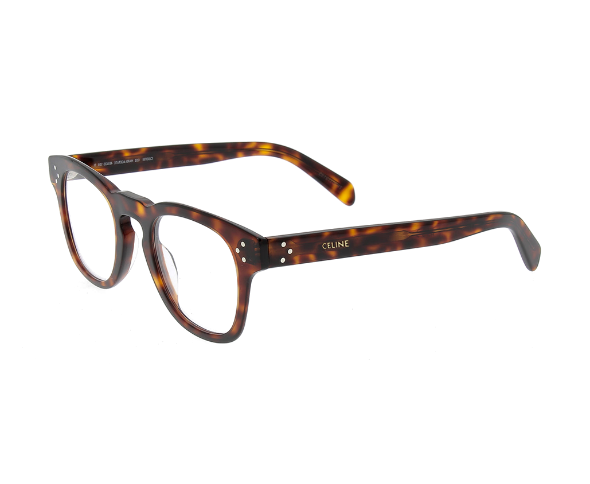 Lunettes de vue CL50118I de la marque Celine, monture optique pour femmes, avec un design pantos fabriquée en acétate écaille disponible dans les boutiques Atelier Lou Paris 