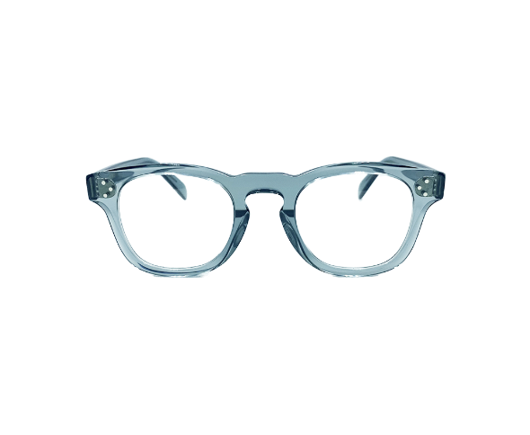 Lunettes de vue CL50118I de la marque Celine, monture optique pour femmes, avec un design pantos fabriquée en acétate vert disponible dans les boutiques Atelier Lou Paris 