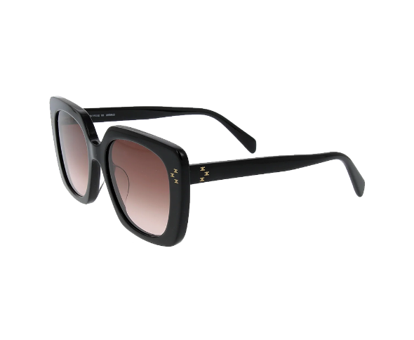 Lunettes de soleil de la marque Celine , monture solaire mixte, modèle unisexe qui convient pour les hommes, et les femmes, avec un design oversized fabriquée en acetate disponible dans les boutiques Atelier Lou Paris 