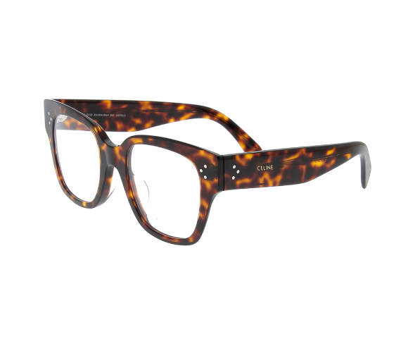Lunettes de vue CL50110U de la marque Celine, monture optique pour femmes, avec un design arrondi fabriquée en acétate écaille disponible dans les boutiques Atelier Lou Paris