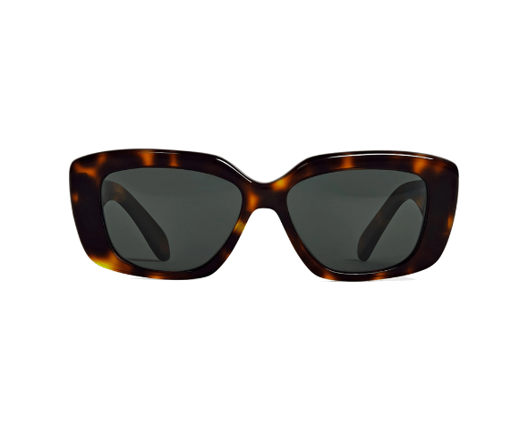 Lunettes de soleil CL40216U de la marque Celine ornée du logo Triomphe, monture solaire femmes, avec un design carrée en acétate écaille disponible dans les boutiques Atelier Lou Paris 