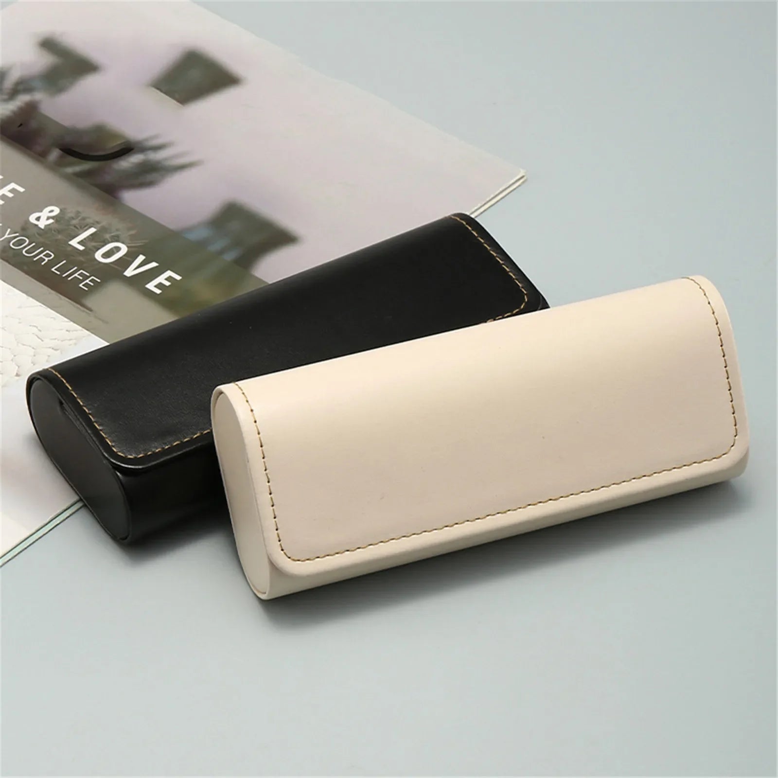 Etui à lunette rigide cuir