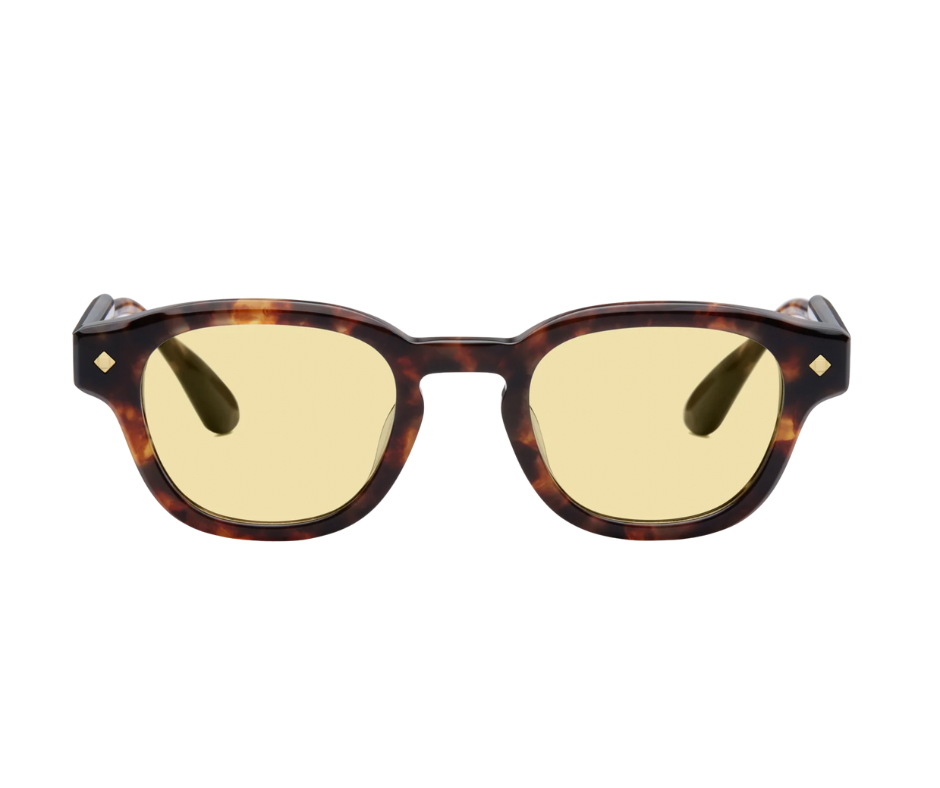 LUNETTERIE GÉNÉRALE APÉRO AU SOLEIL - Medium Tortoise & 24K Gold/Solid Yellow - Lunettes de soleil
