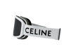 Masque de ski CL40196U de la marque Celine, modèle mixte de couleur blanc, disponible dans les boutiques Atelier Lou Paris 
