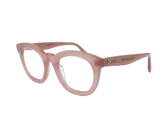 Lunettes de vue CL5004IN de la marque Celine , monture optique pour femmes, avec un design arrondi fabriquée en acétate rose disponible dans les boutiques Atelier Lou Paris