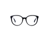 Lunettes de vue CL50077I de la marque Céline, monture optique pour les femmes, avec un design cat eye fabriquée en acétate noir disponible dans les boutiques Atelier Lou Paris 