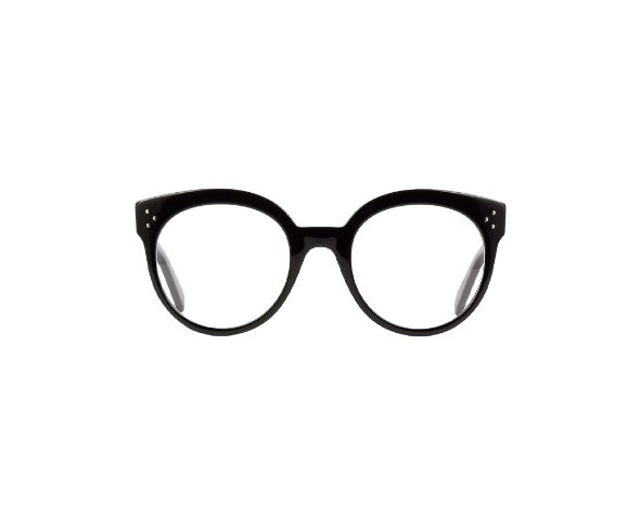 Lunettes de vue CL50093I de la marque Celine, monture optique pour femmes, avec un design papillonnant fabriquée en acétate noir disponible dans les boutiques Atelier Lou Paris 