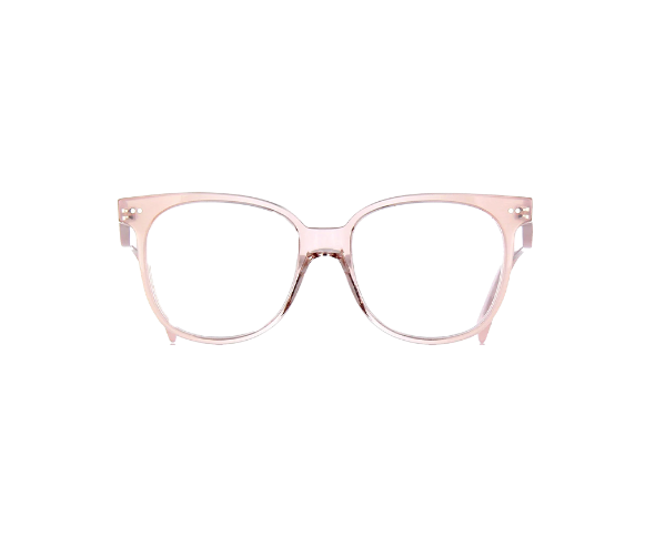 Lunettes de vue CL5010IN de la marque Celine, monture optique pour femmes, avec un design rond fabriquée en acétate rose disponible dans les boutiques Atelier Lou Paris
