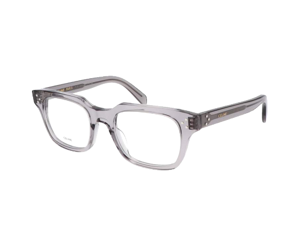 Lunettes de vue CL50120I de la marque Celine, monture optique pour femmes, avec un design rectangulaire fabriquée en acétate transparent disponible dans les boutiques Atelier Lou Paris 
