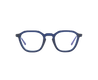 Lunettes de vue MERLIN de la marque BAARS, monture optique mixte, modèle unisexe qui convient pour les hommes, et les femmes, avec un design carrée fabriquée en acétate bleu disponible dans les boutiques Atelier Lou Paris