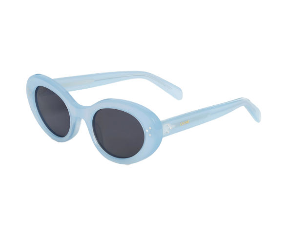 Lunettes de soleil CL40193I. de la marque Celine , modèle unisexe pour femmes, avec un design cat eye fabriquée en acetate bleu disponible dans les boutiques Atelier Lou Paris 