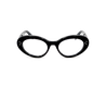 Lunettes de vue CL50113I de la marque Celine, monture optique pour femmes, avec un design cat eye fabriquée en acétate noir disponible dans les boutiques Atelier Lou Paris 