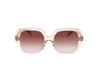 Lunettes de soleil CL40241F de la marque Celine, monture pour femmes, avec un design oversized carré fabriquée en acétate rose translucide disponible dans les boutiques Atelier Lou Paris 