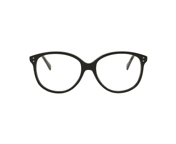Lunettes de vue CL50042I de la marque Celine , monture optique pour femmes, avec un design rond fabriquée en acétate noir disponible dans les boutiques Atelier Lou Paris