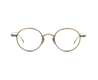 Lunettes de vue de la marque kamemannen monture optique mixte, modèle unisexe qui convient pour les hommes, et les femmes, avec un design rond fabriquée en métal disponible dans les boutiques Atelier Lou Paris 