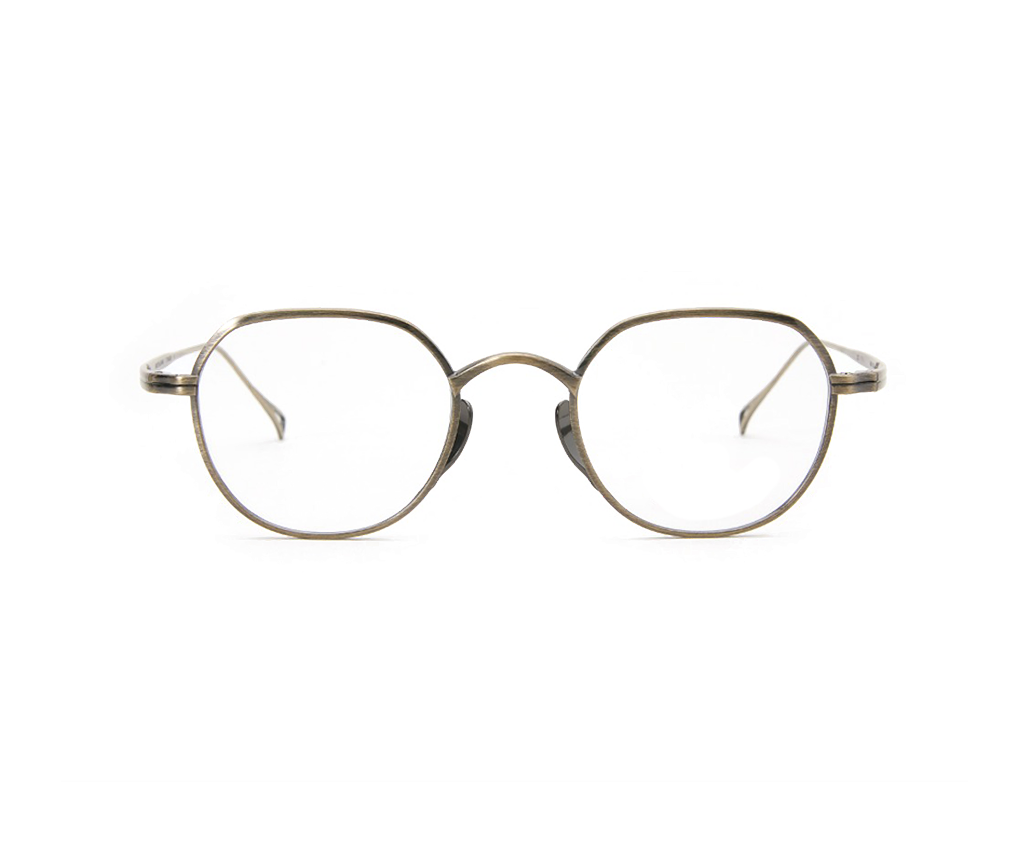 Lunettes de vue de la marque kamemannen monture optique mixte, modèle unisexe qui convient pour les hommes, et les femmes, avec un design rond fabriquée en métal disponible dans les boutiques Atelier Lou Paris 