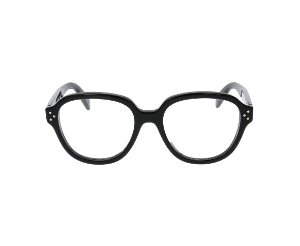 Lunettes de vue CL50107I de la marque Celine, monture optique pour femmes, avec un design rond fabriquée en acétate noir disponible dans les boutiques Atelier Lou Paris 