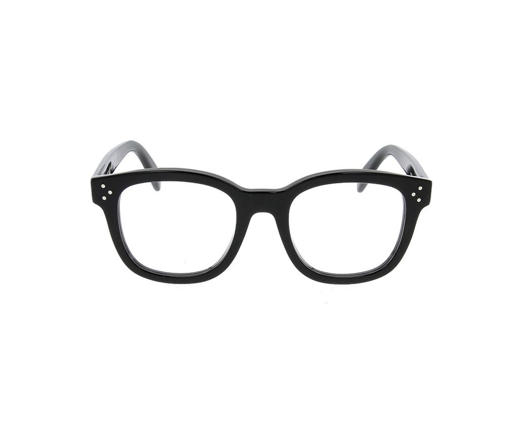 Lunettes de vue CL50098I de la marque Celine, monture optique pour femmes, avec un design pantos fabriquée en acétate noir disponible dans les boutiques Atelier Lou Paris 