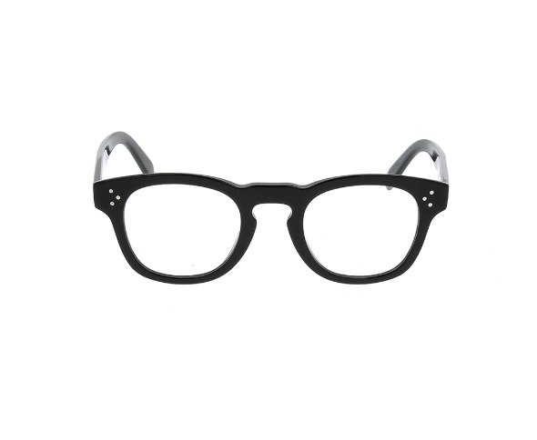 Lunettes de vue CL50118I de la marque Celine, monture optique pour femmes, avec un design pantos fabriquée en acétate noir disponible dans les boutiques Atelier Lou Paris 