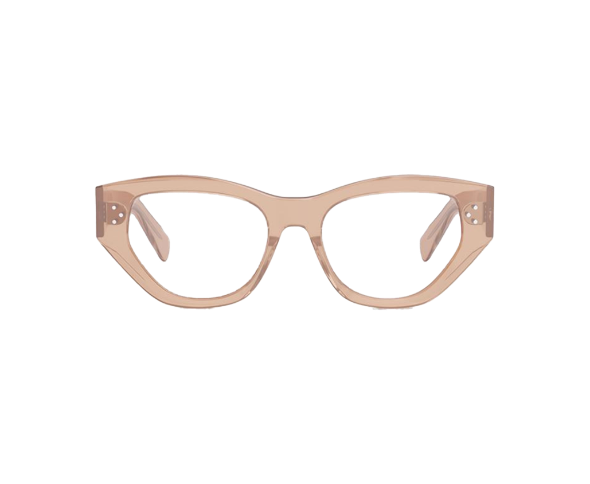Lunettes de vue CL50111I de la marque Celine, monture optique pour femmes, avec un design géométrique fabriquée en acétate rose disponible dans les boutiques Atelier Lou Paris